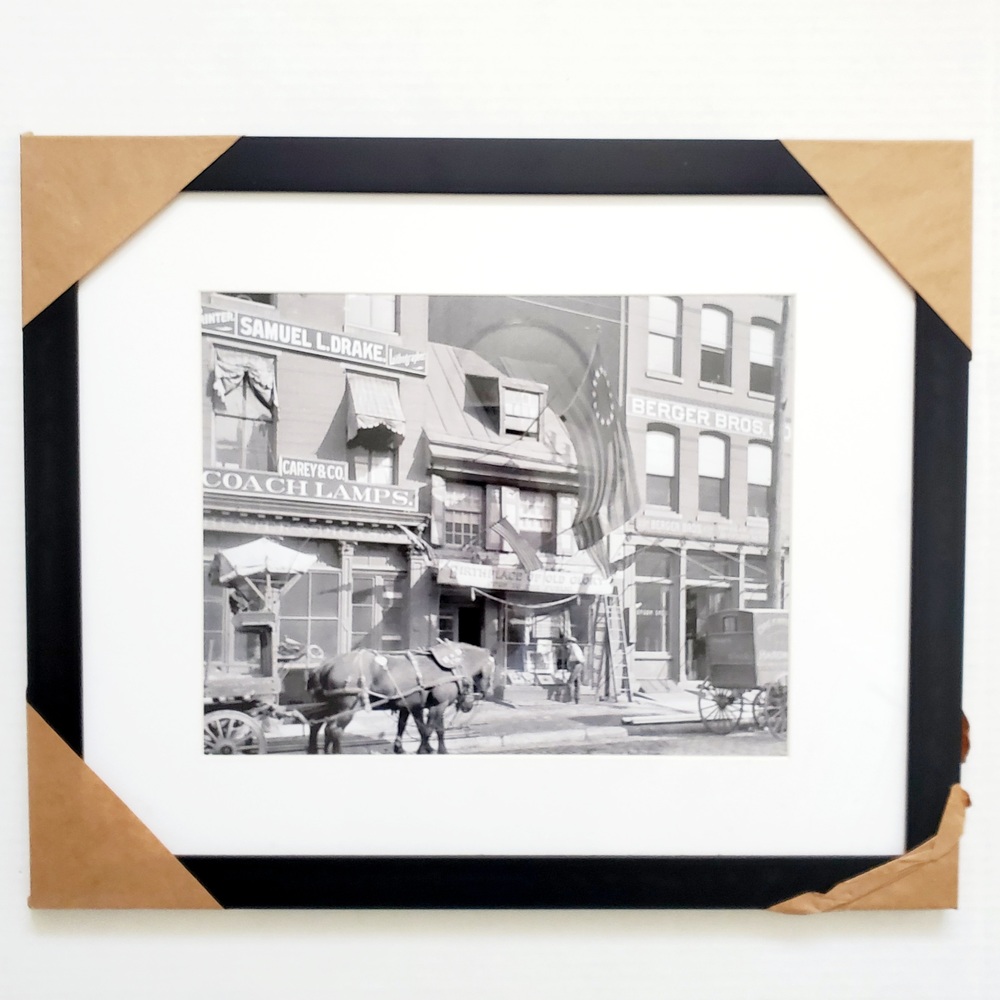New 1895 Betsy Ross House Philadelphia Photograph Art Framed